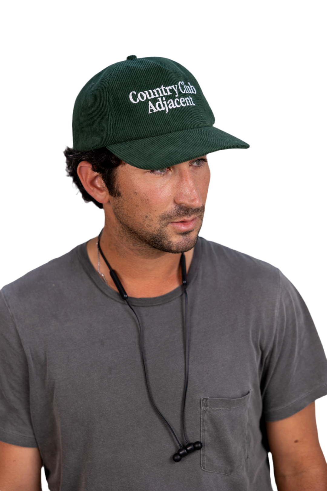 Dark Green Corduroy Hat - Country Club Adjacent