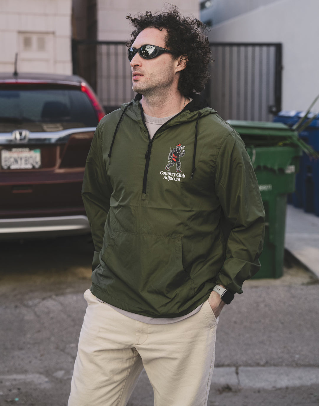 Country Club Adjacent Yeti Windbreaker (Green)