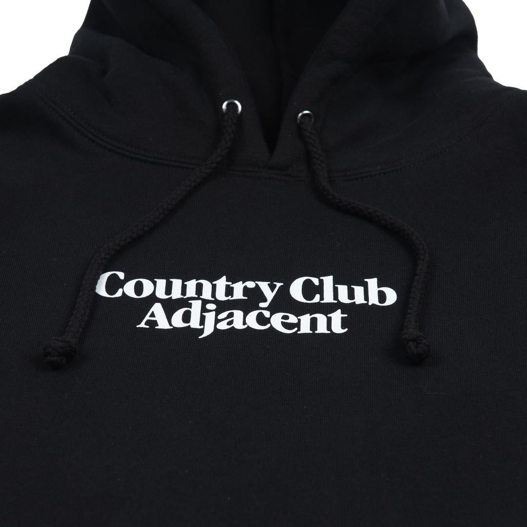 Country Club Adjacent Hoodie (Black)