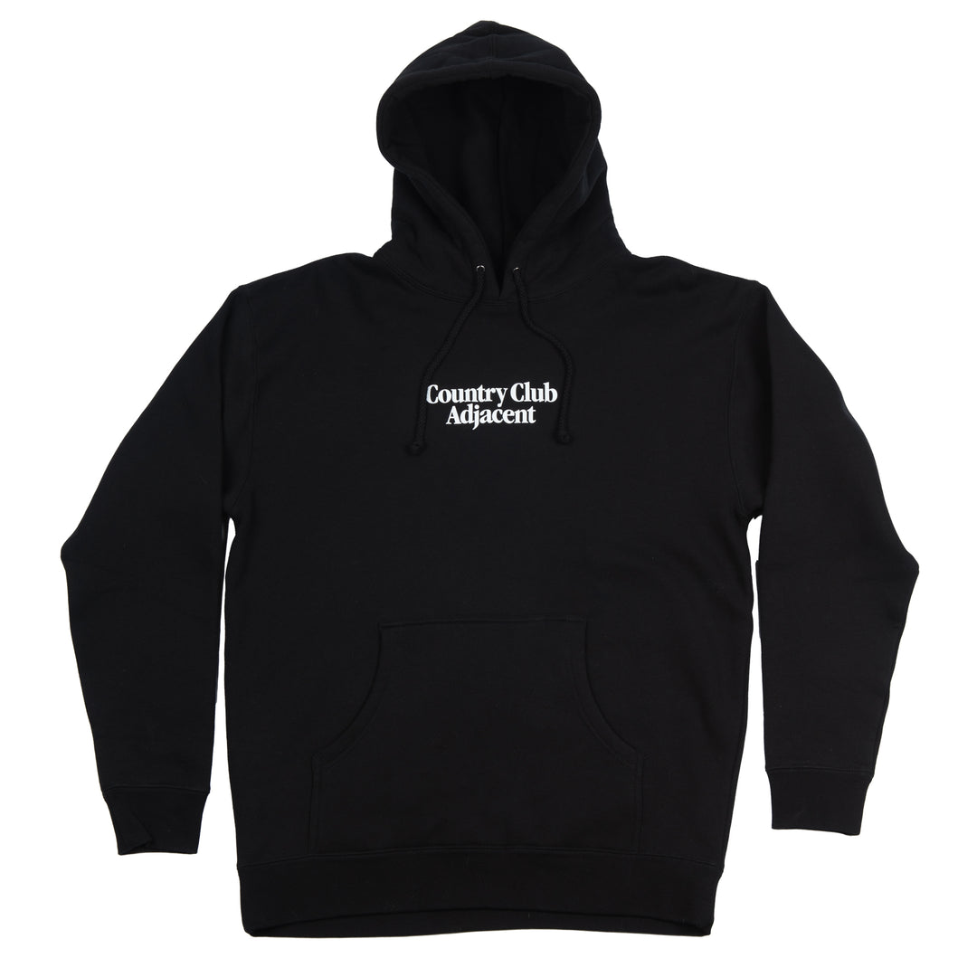 Country Club Adjacent Hoodie (Black)